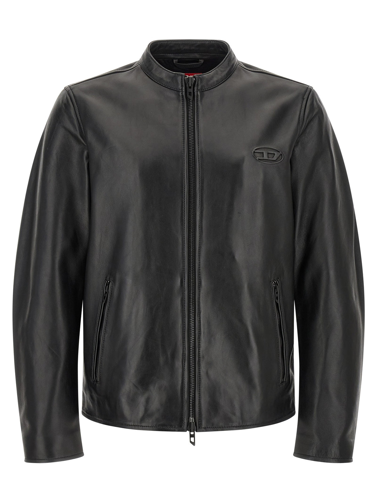 Diesel L-Tad-Wrd Leren jas – Zwart