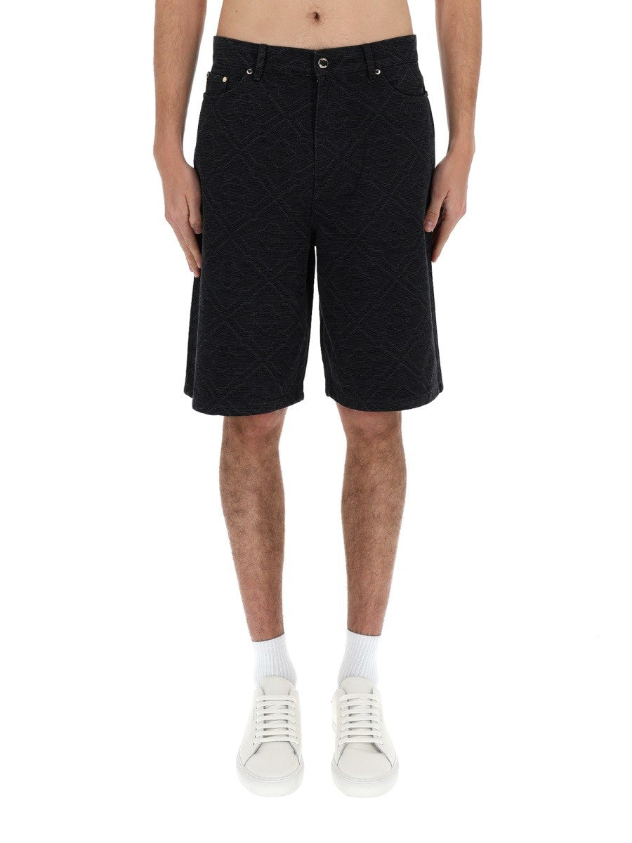 Casablanca Laser Monogram Short – Zwart