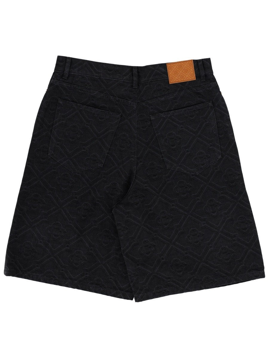 Casablanca Laser Monogram Short – Zwart