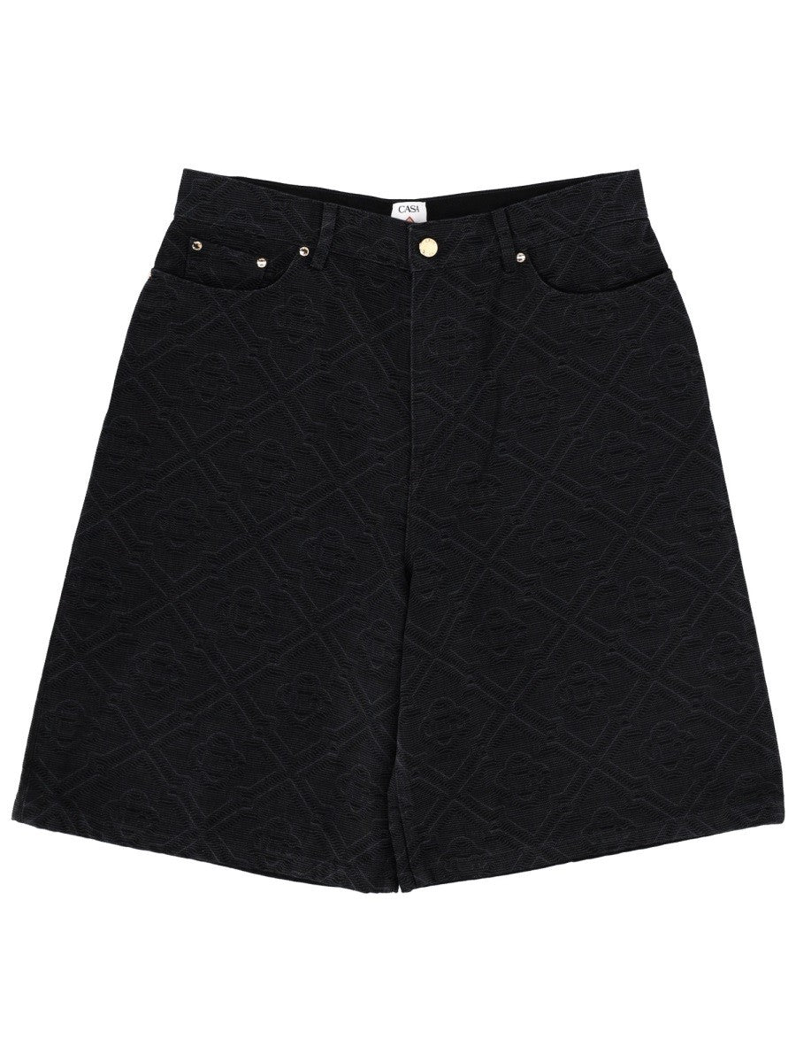 Casablanca Laser Monogram Short – Zwart