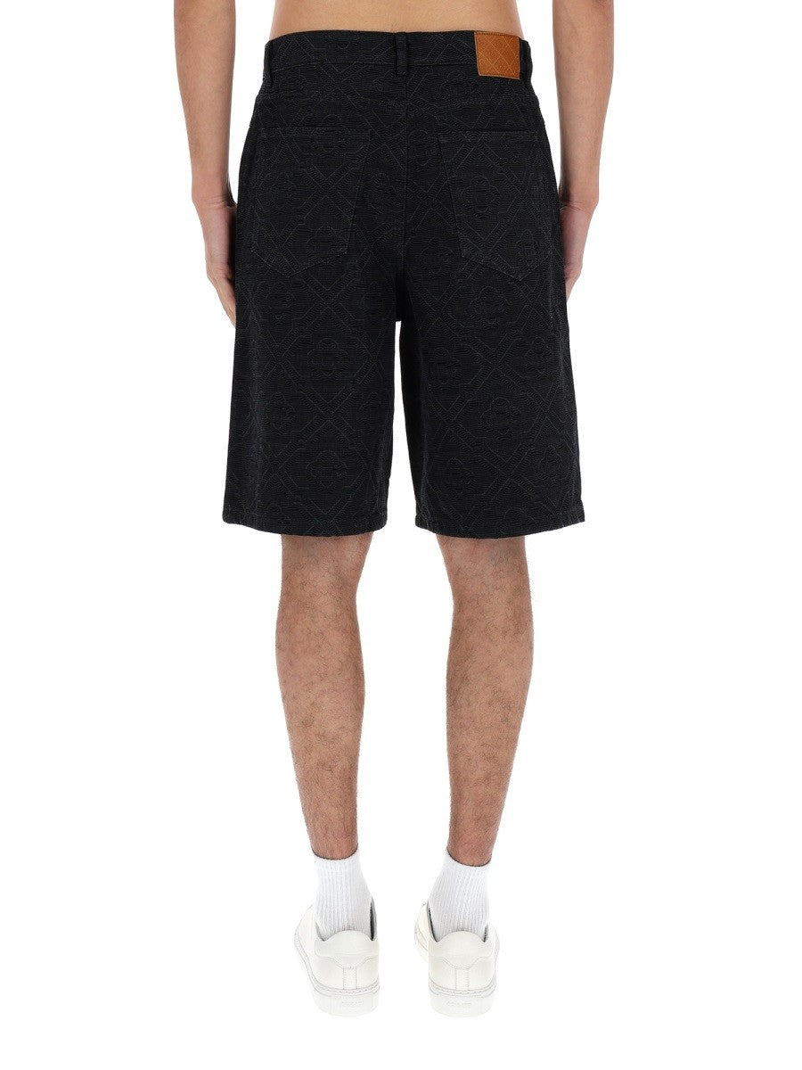 Casablanca Laser Monogram Short – Zwart