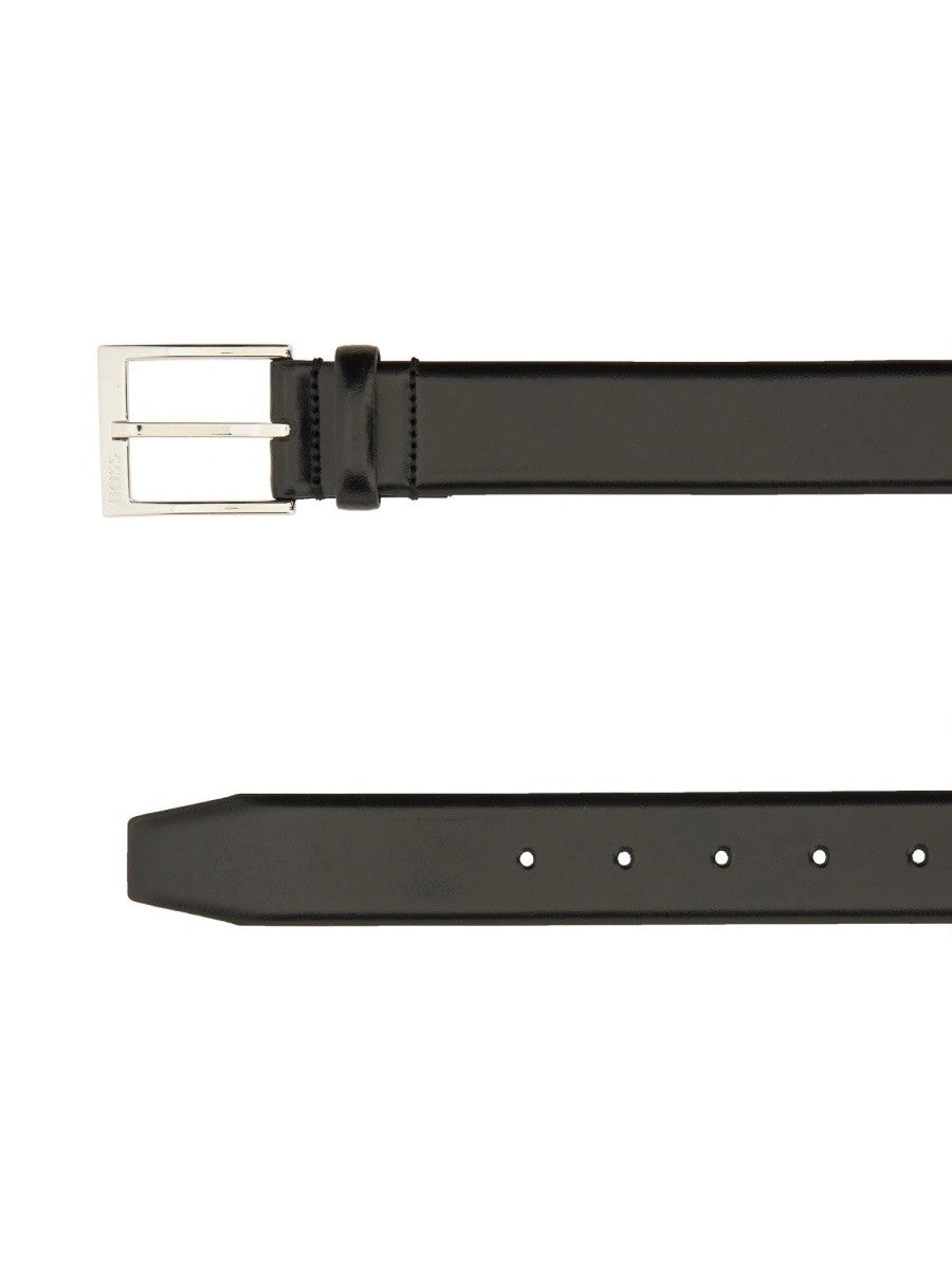Boss Elloy Leren Riem – Zwart
