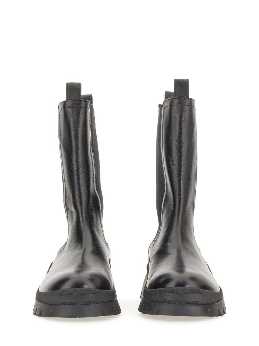 Dsquared2 Leren Enkellaarzen – Zwart