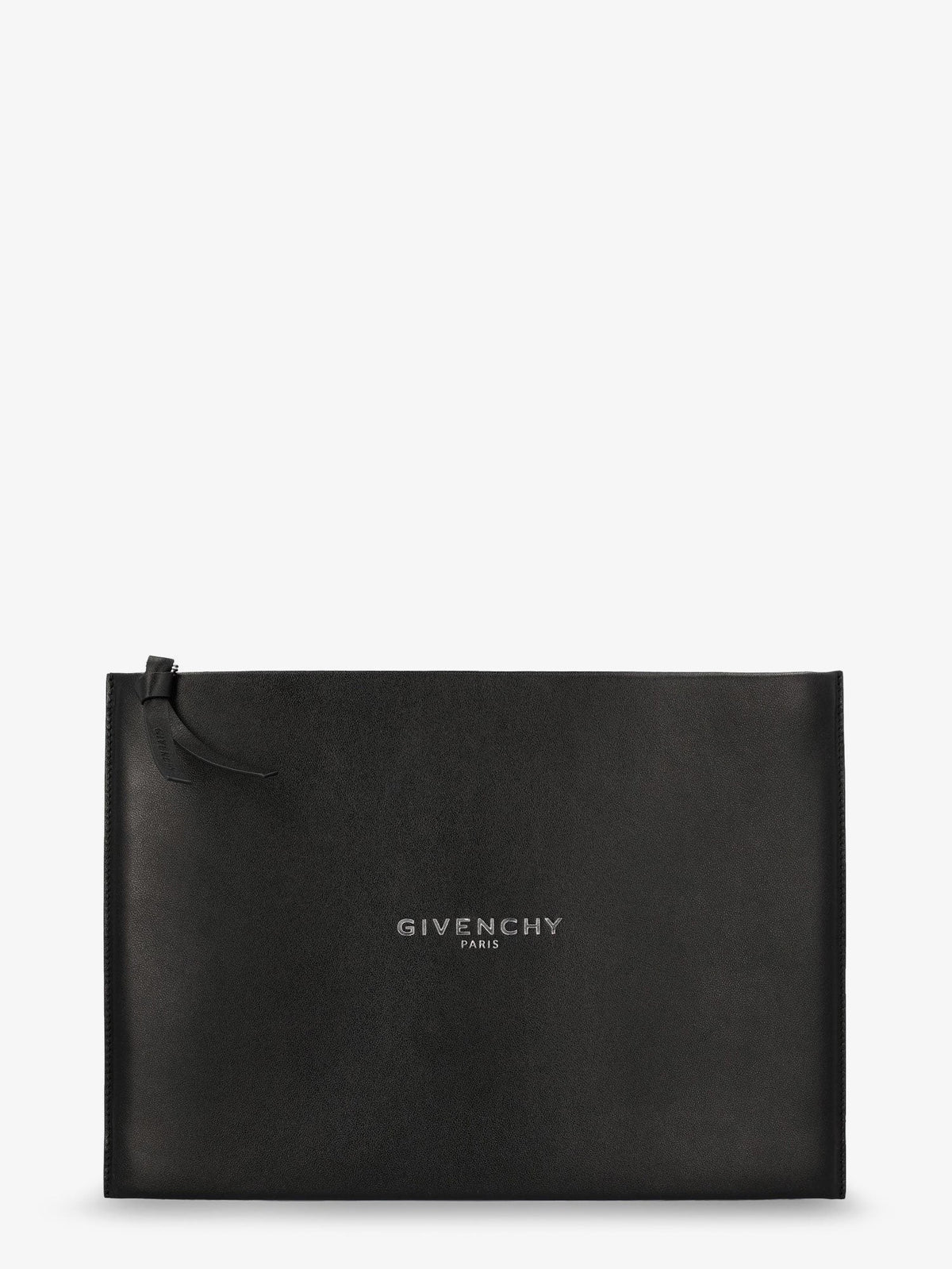 Givenchy Leren Clutch met logo – Zwart