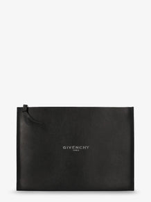 Givenchy Leren Clutch met logo – Zwart