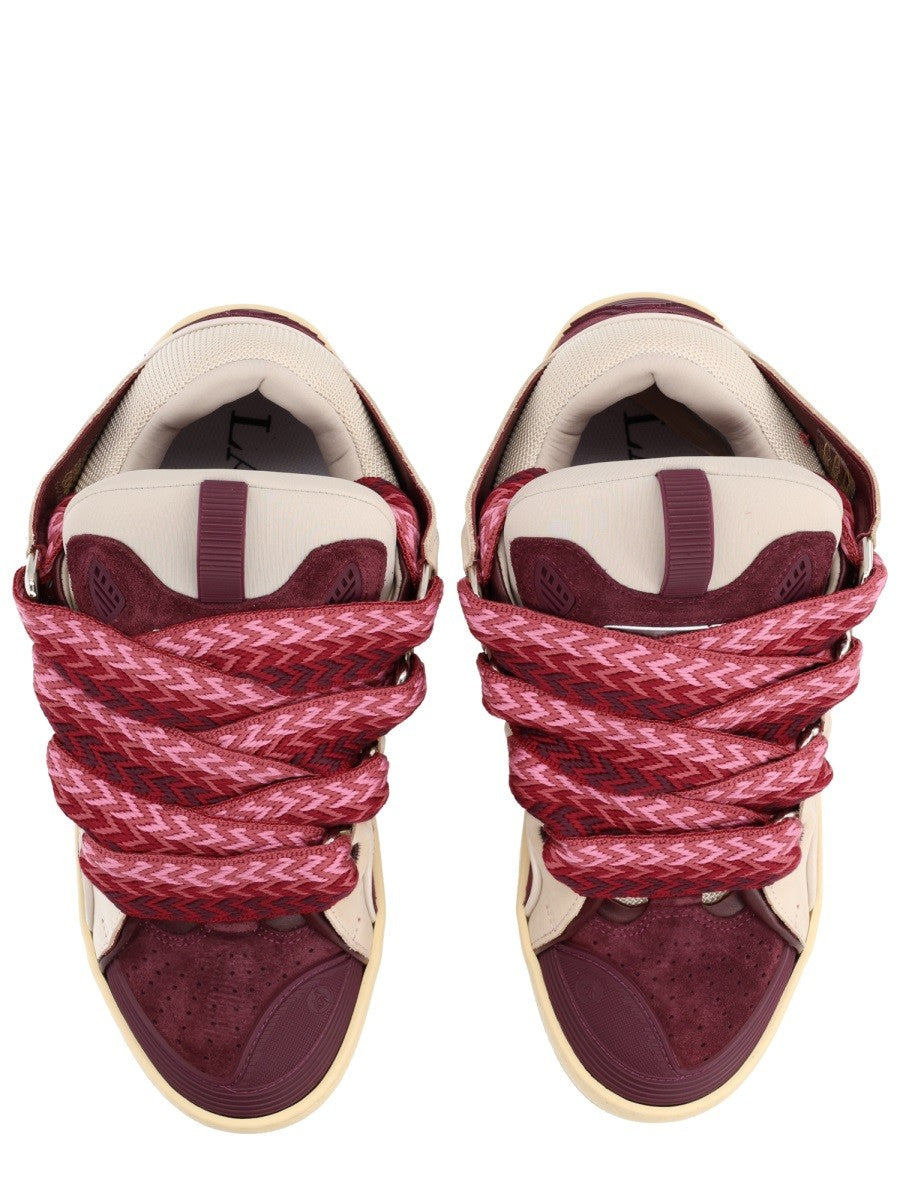 Lanvin Curb Sneakers – Beige / Bordeaux