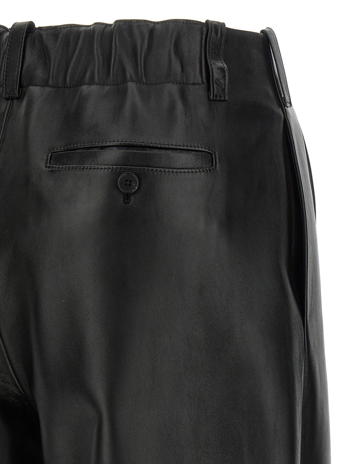 Givenchy Lamsleren Broek met dubbele plooi – Zwart
