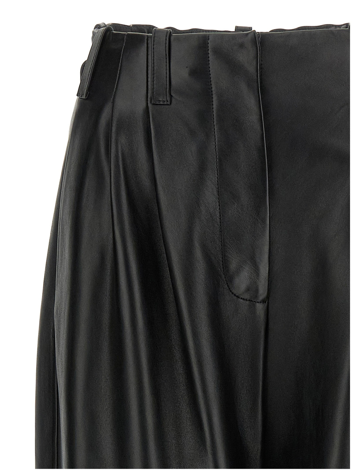 Givenchy Lamsleren Broek met dubbele plooi – Zwart