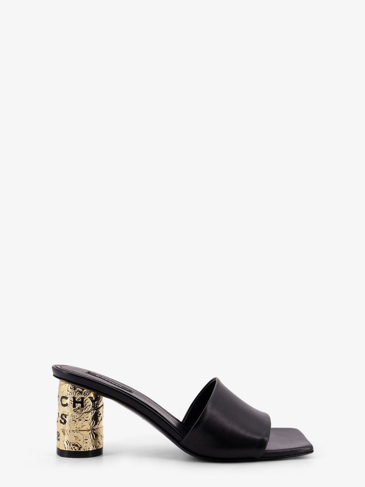 Givenchy Leren Sandalen met logohak – Zwart