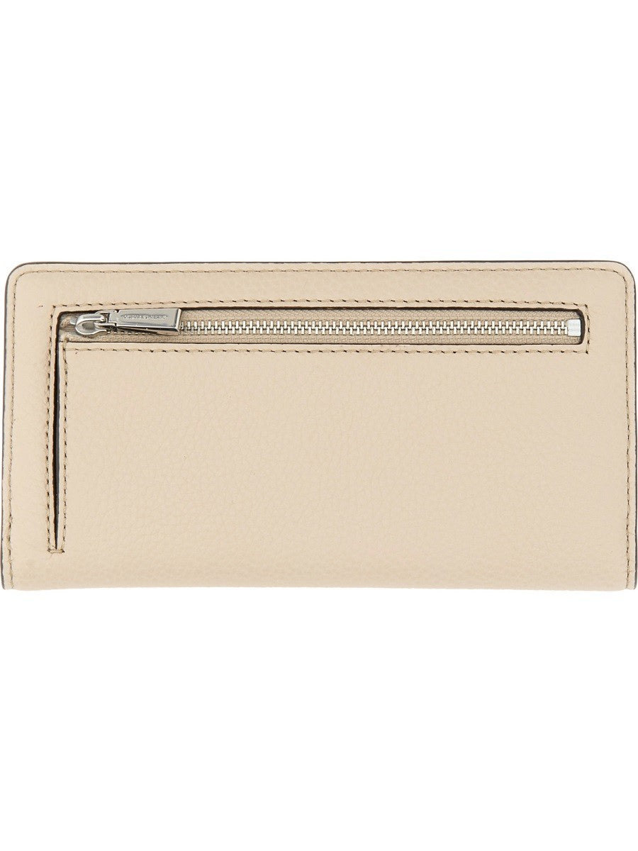 Michael Kors Leren portemonnee – Beige