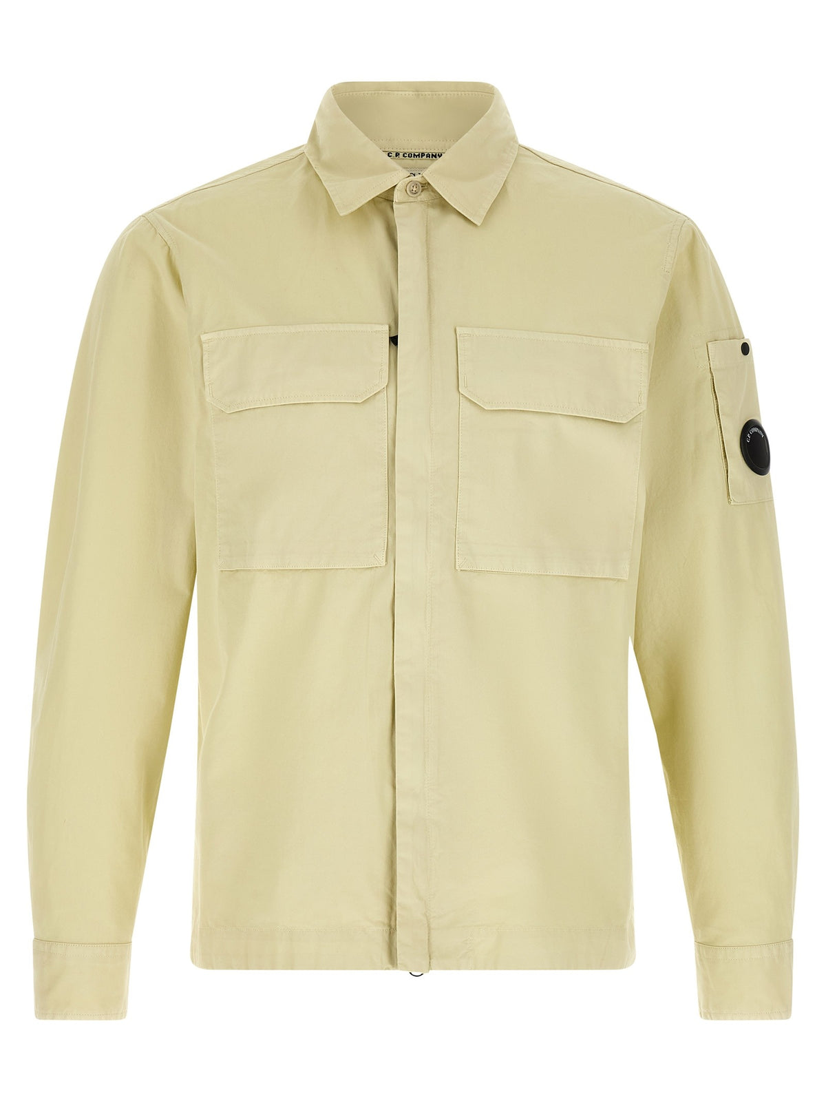 C.P. Company Overshirt met Lens-detail – Beige