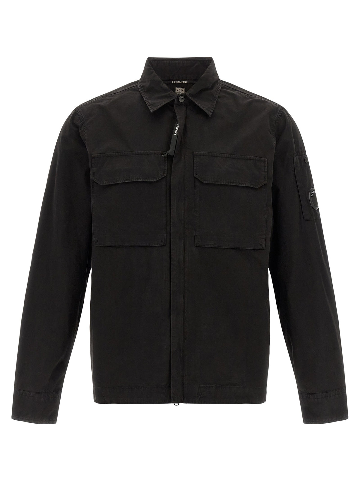 C.P. Company Overshirt met Lens-detail – Zwart