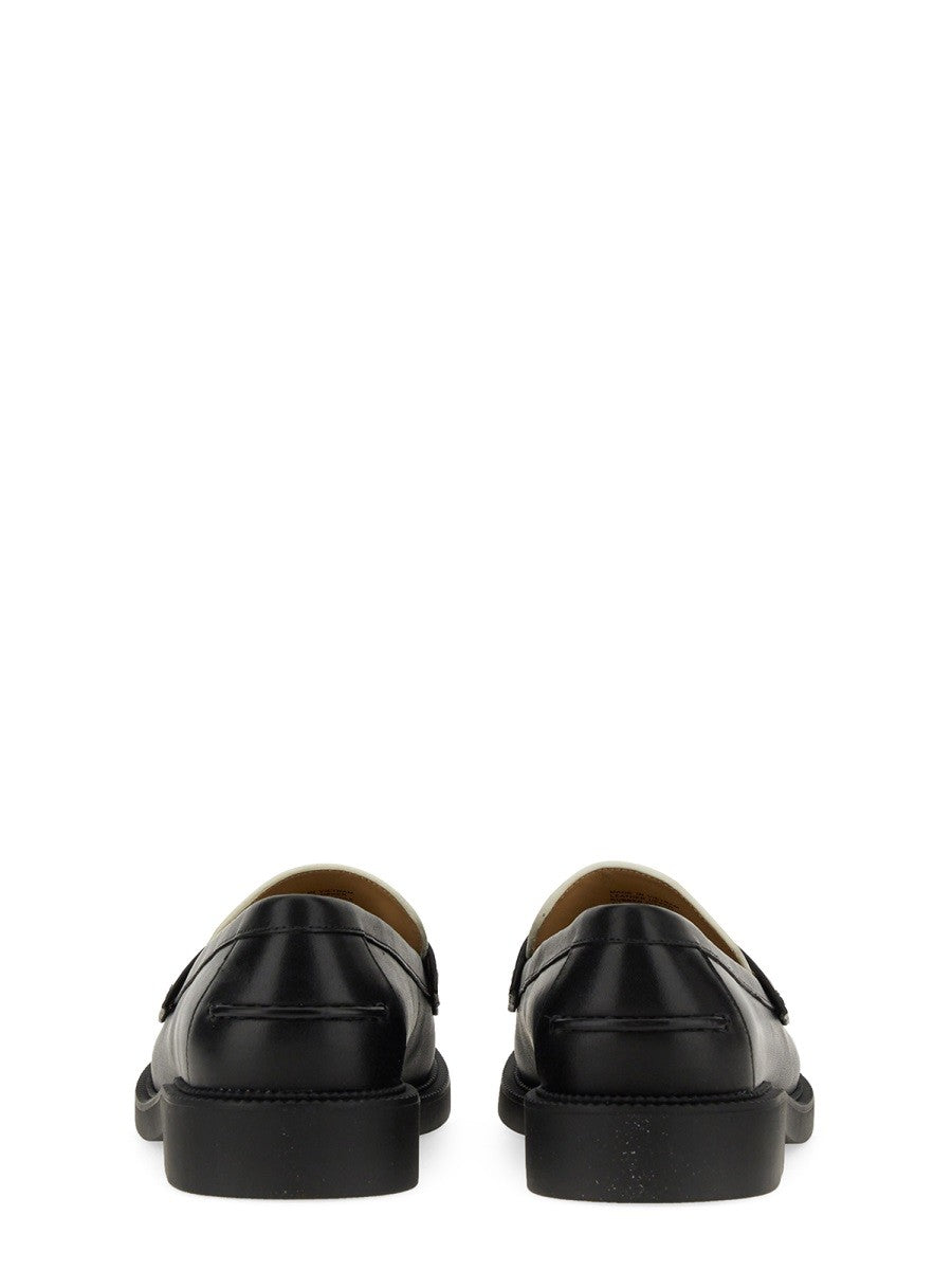 Michael Kors Leren loafers – Zwart / Wit