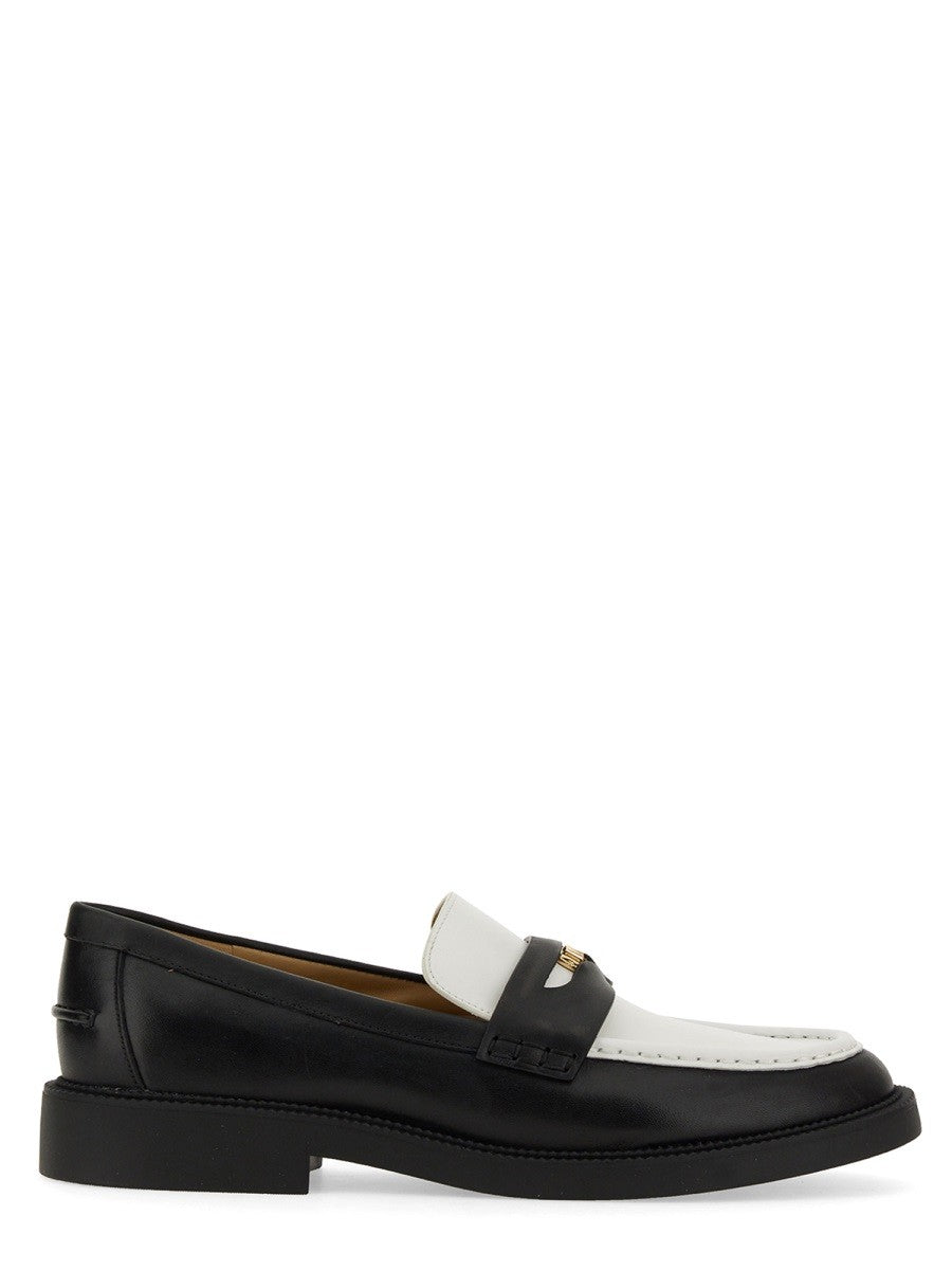 Michael Kors Leren loafers – Zwart / Wit