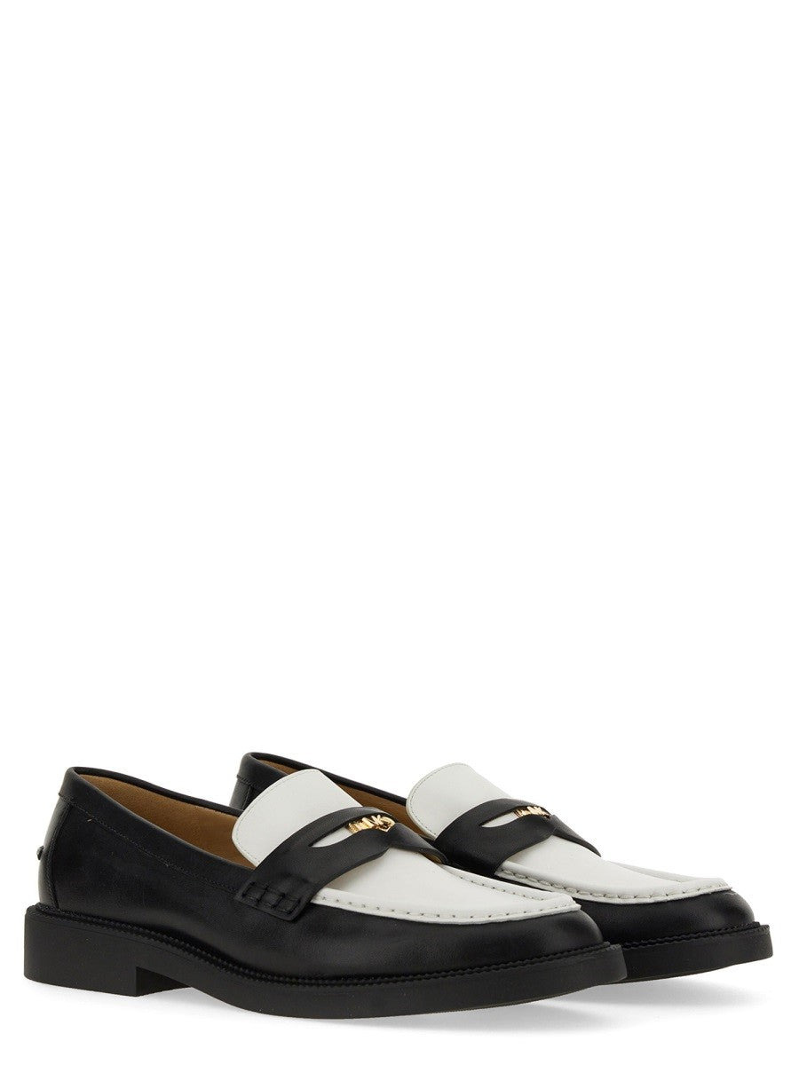 Michael Kors Leren loafers – Zwart / Wit