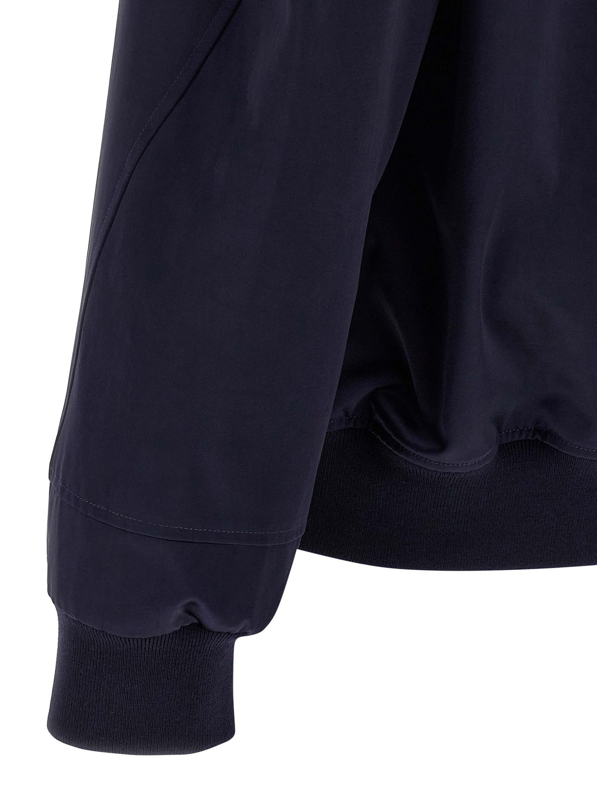 Givenchy Satijnen Bomberjack met logopatch – Marineblauw