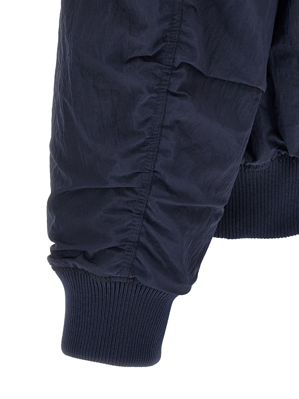 Balmain Bomberjack met geborduurd logo – Marineblauw