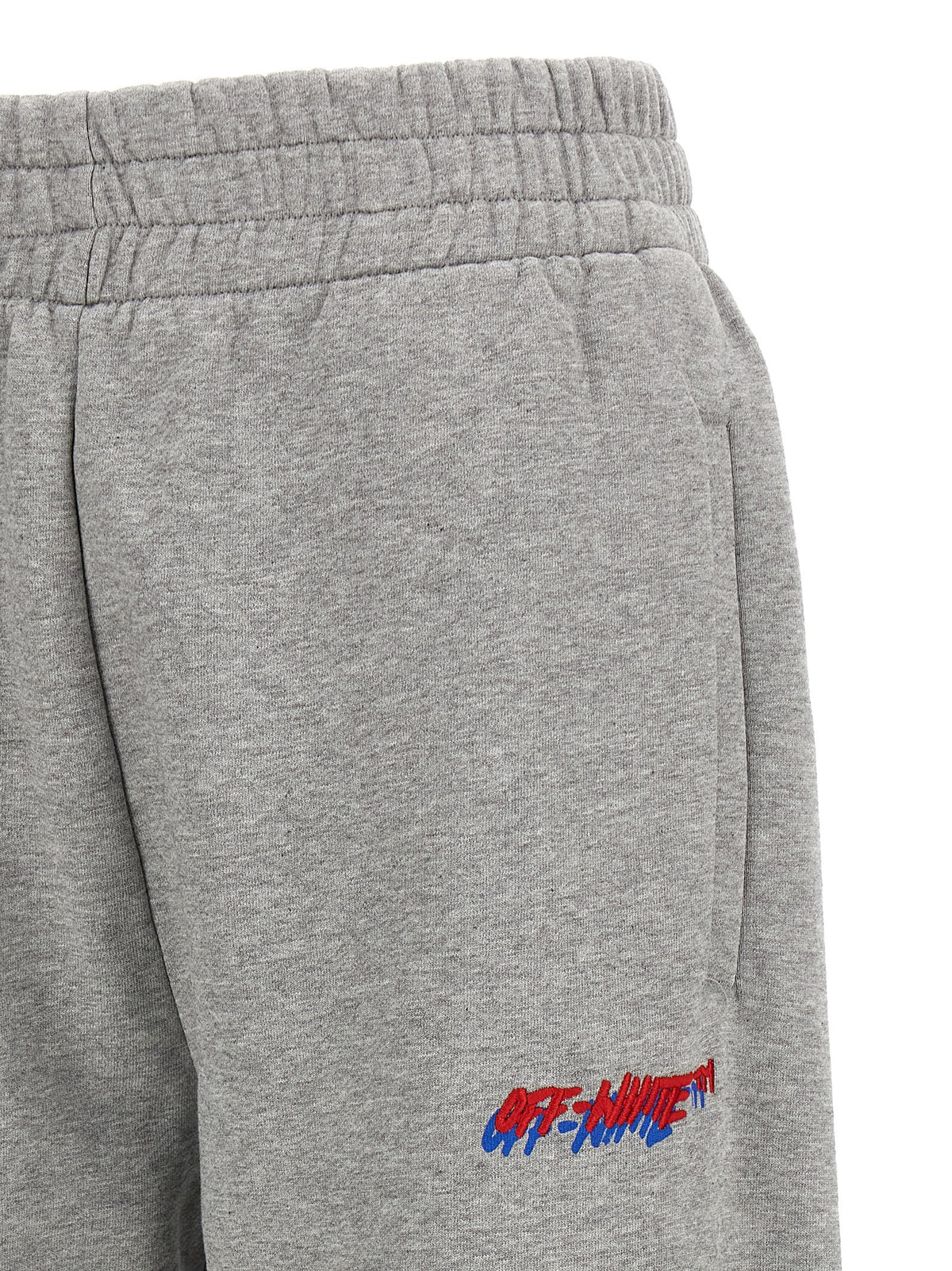 Off-White Joggingbroek met Geborduurd Logo – Grijs