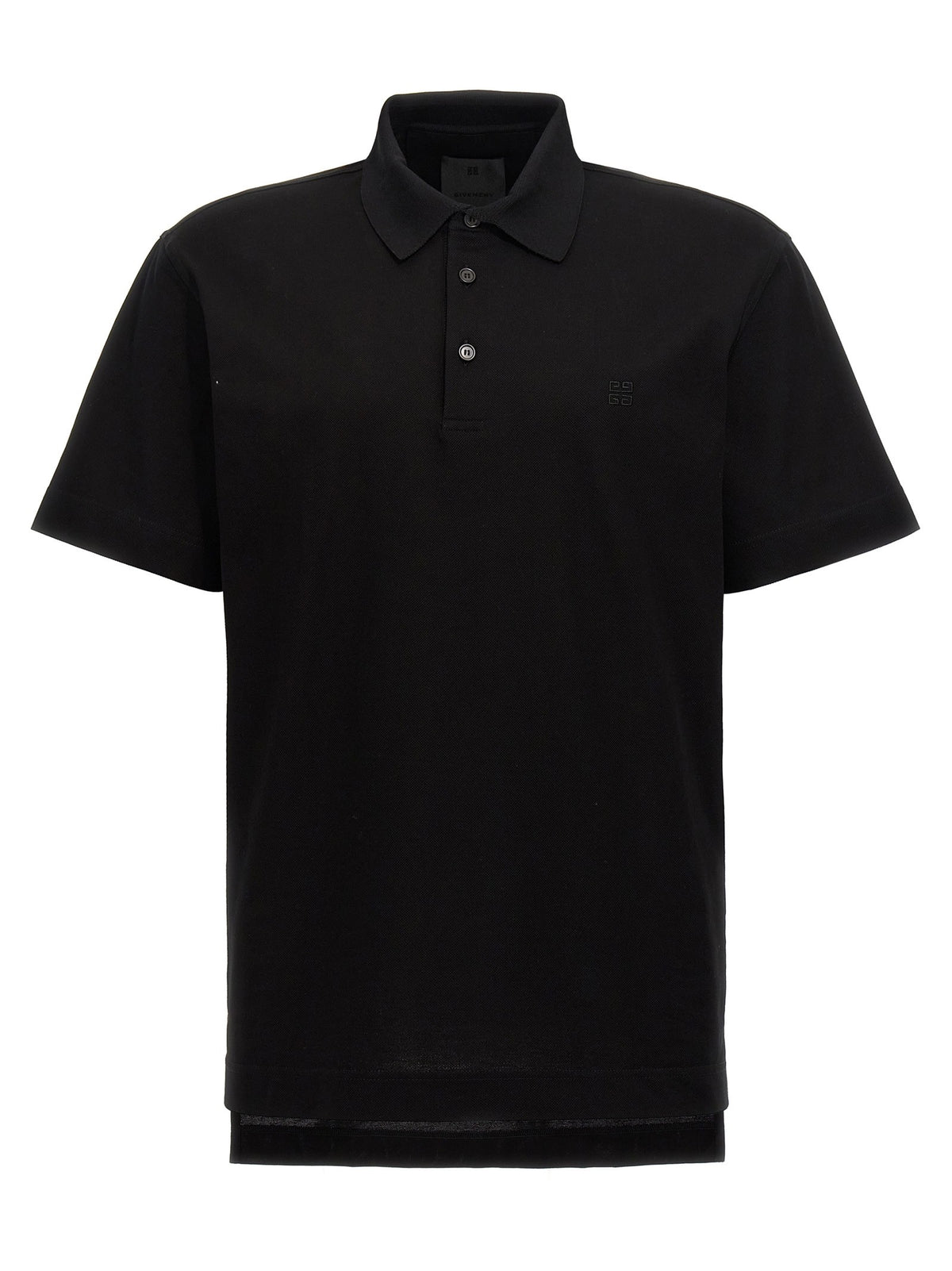Givenchy Piqué Polo met geborduurd logo – Zwart