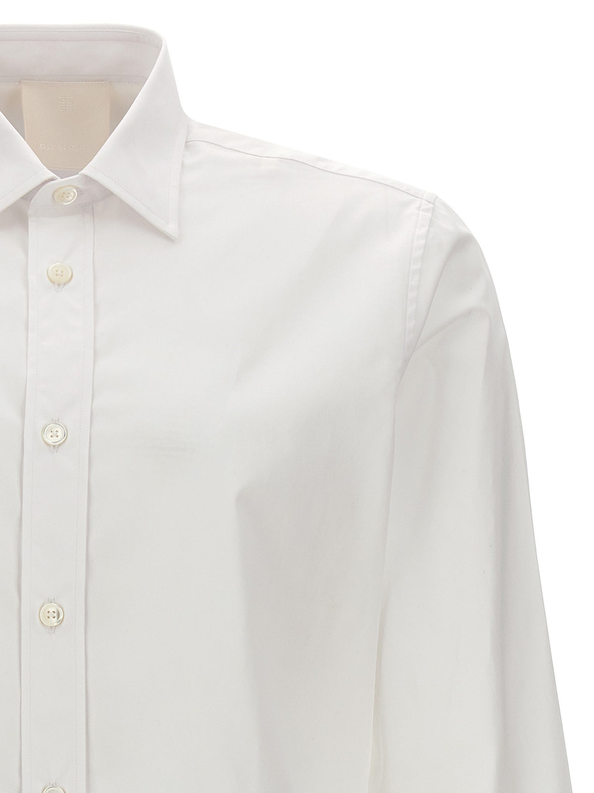 Givenchy Popeline Overhemd met geborduurd logo – Wit