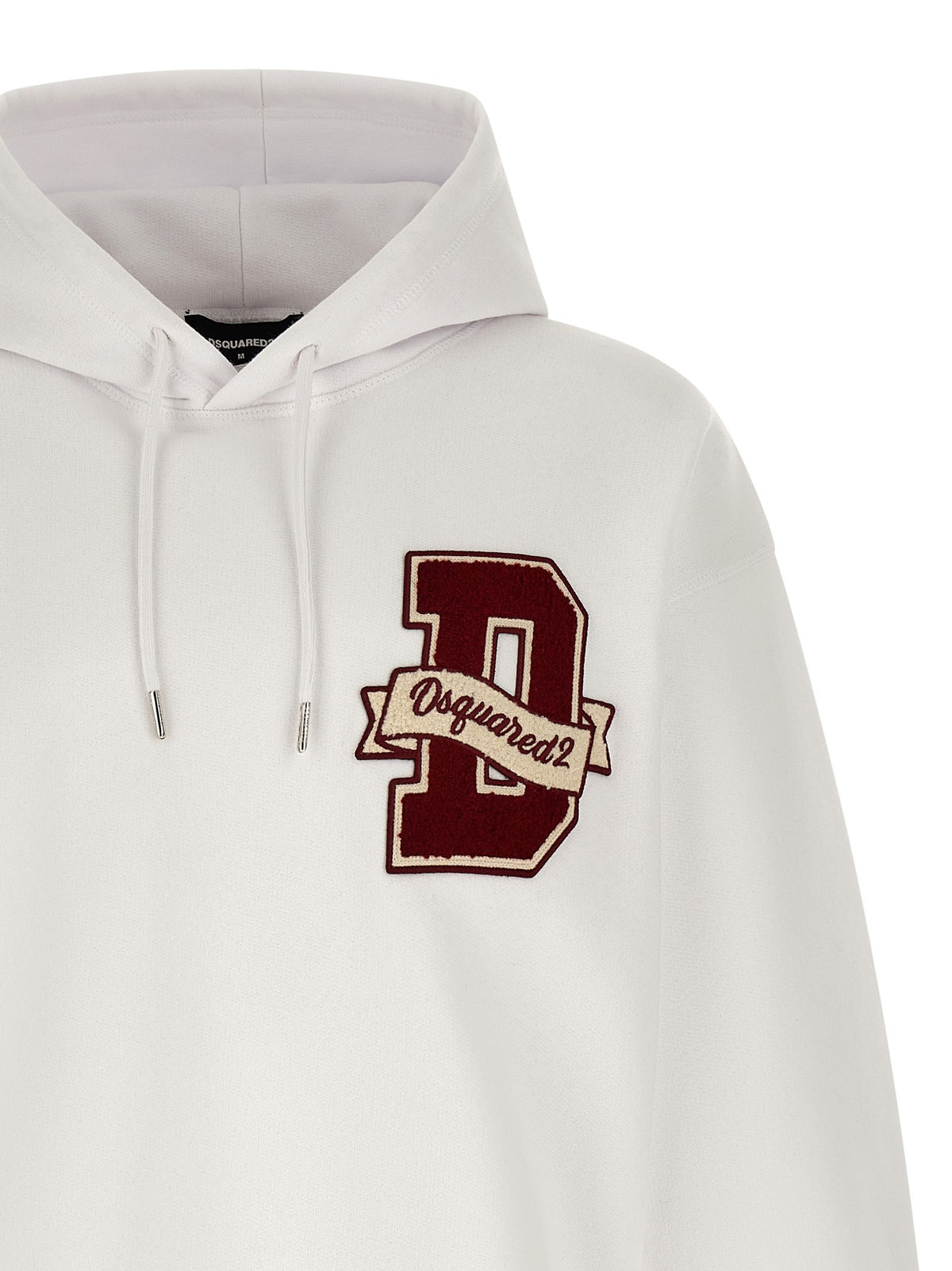 Dsquared2 Hoodie met logopatch – Wit