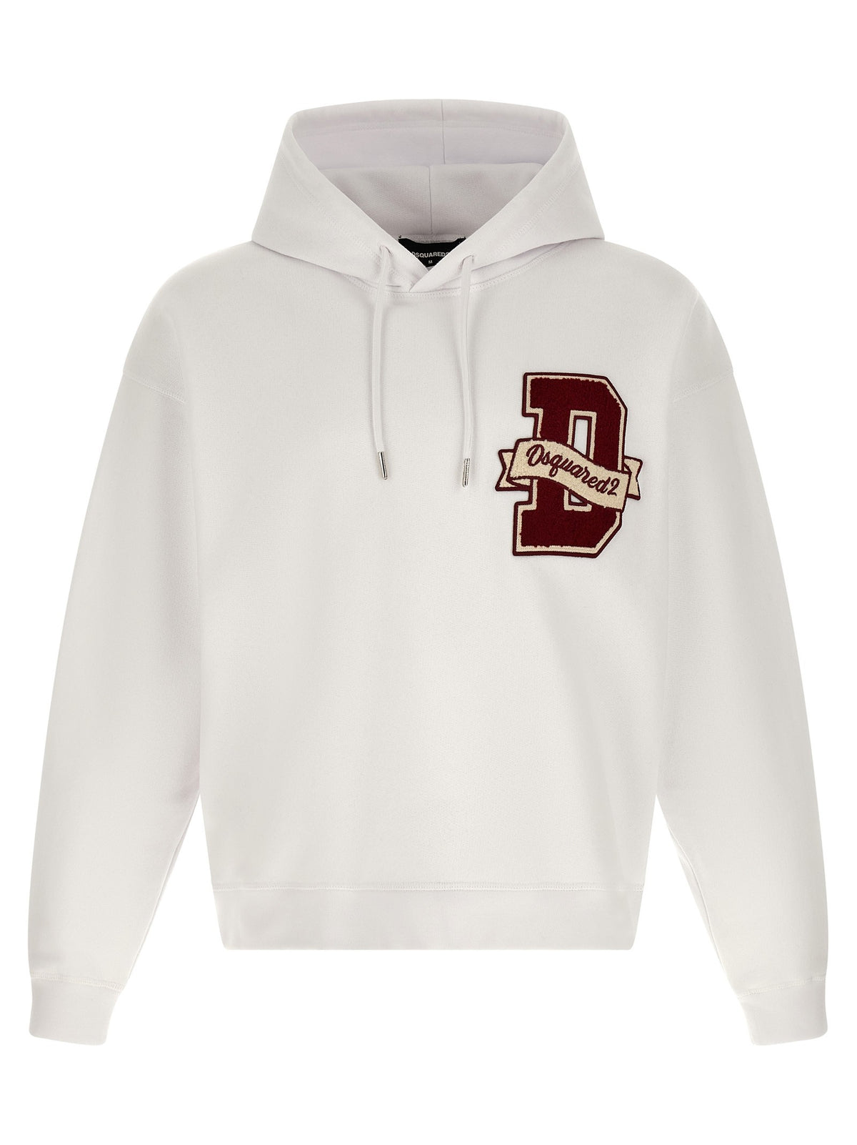 Dsquared2 Hoodie met logopatch – Wit