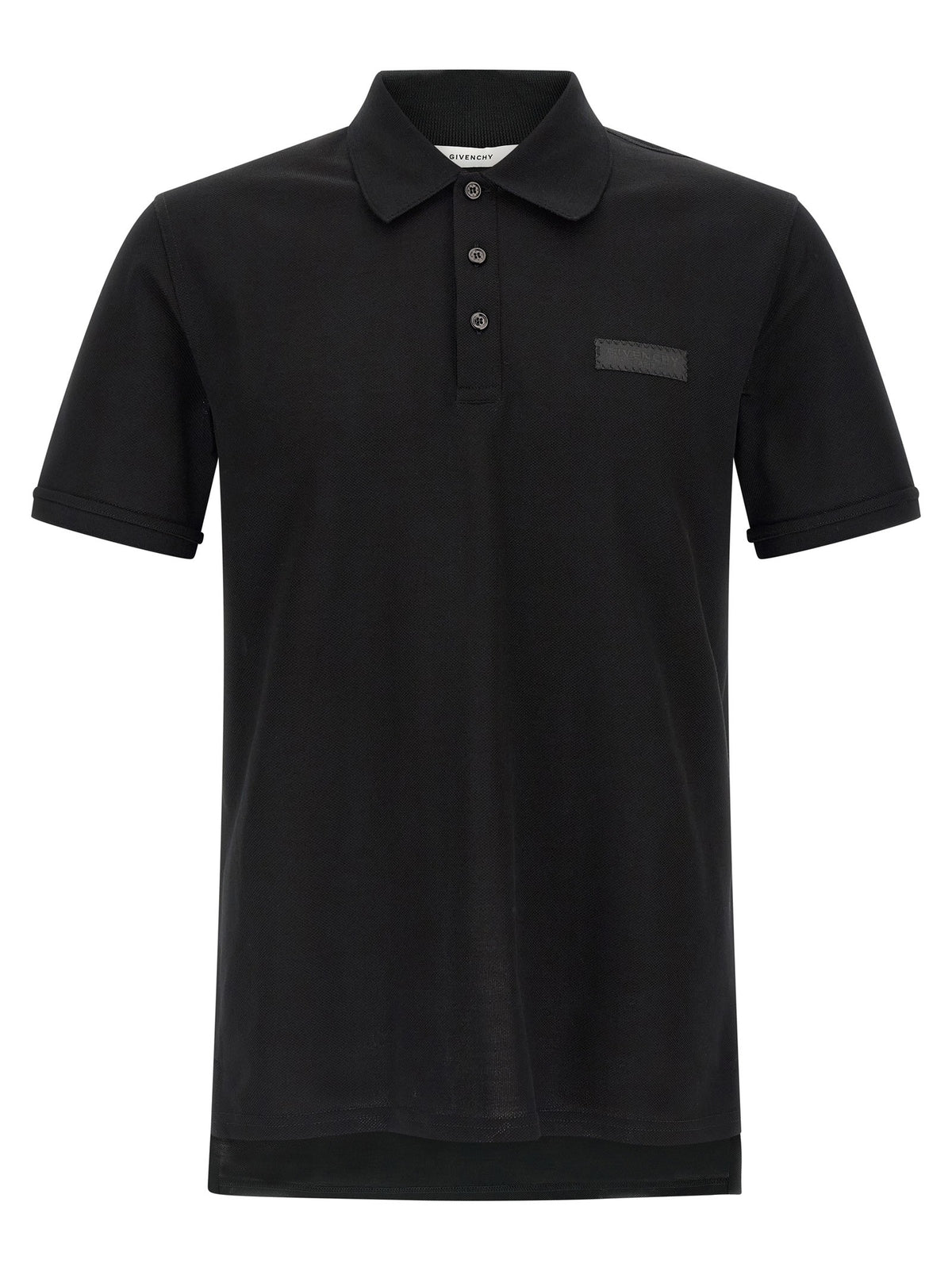 Givenchy Piqué Polo met logopatch – Zwart