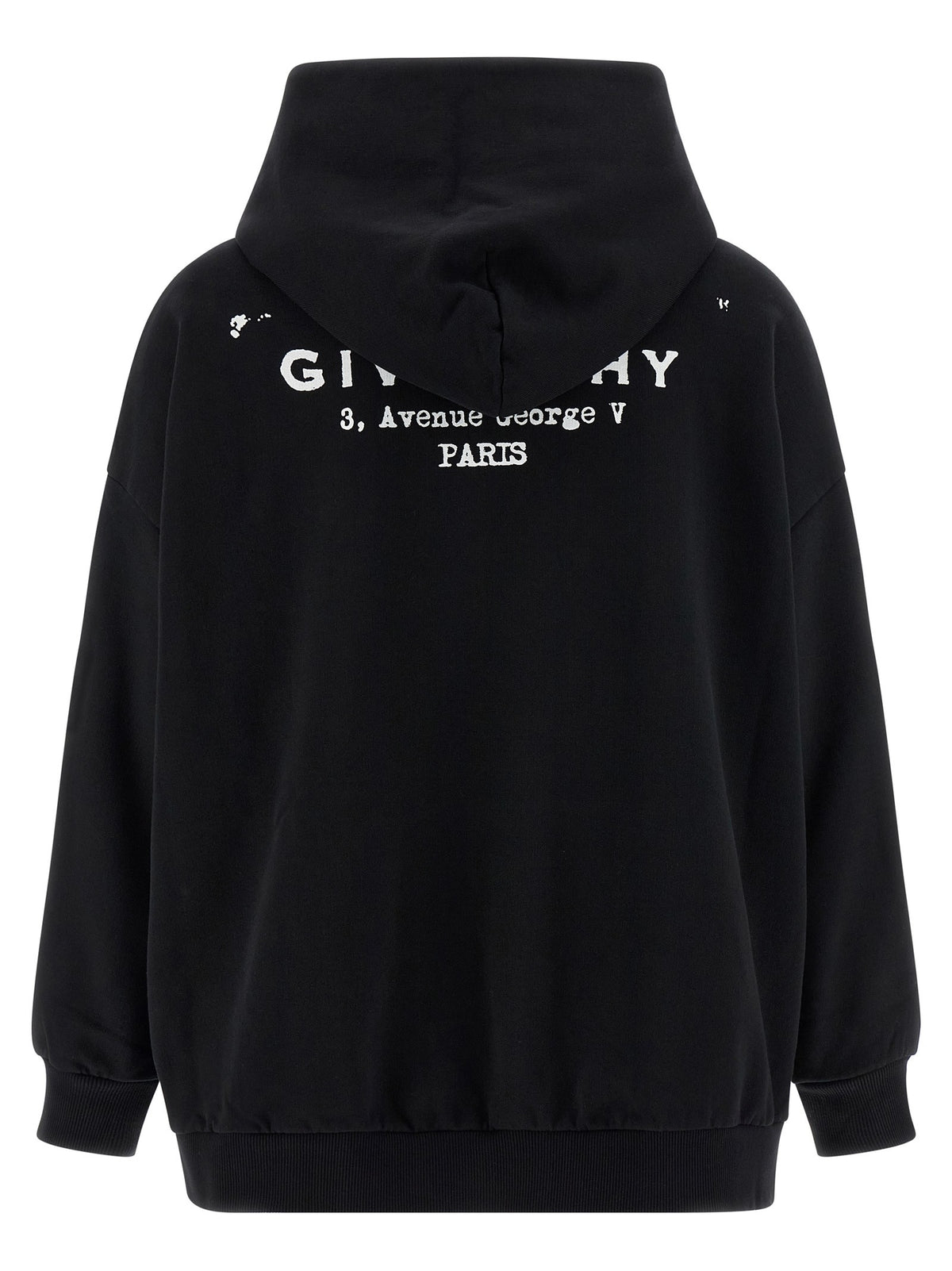 Givenchy Katoenen Hoodie met logoprint – Zwart