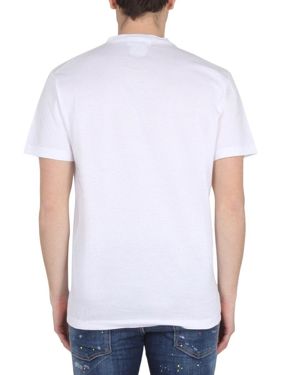 Dsquared2 T-shirt met logoprint Heren – Wit