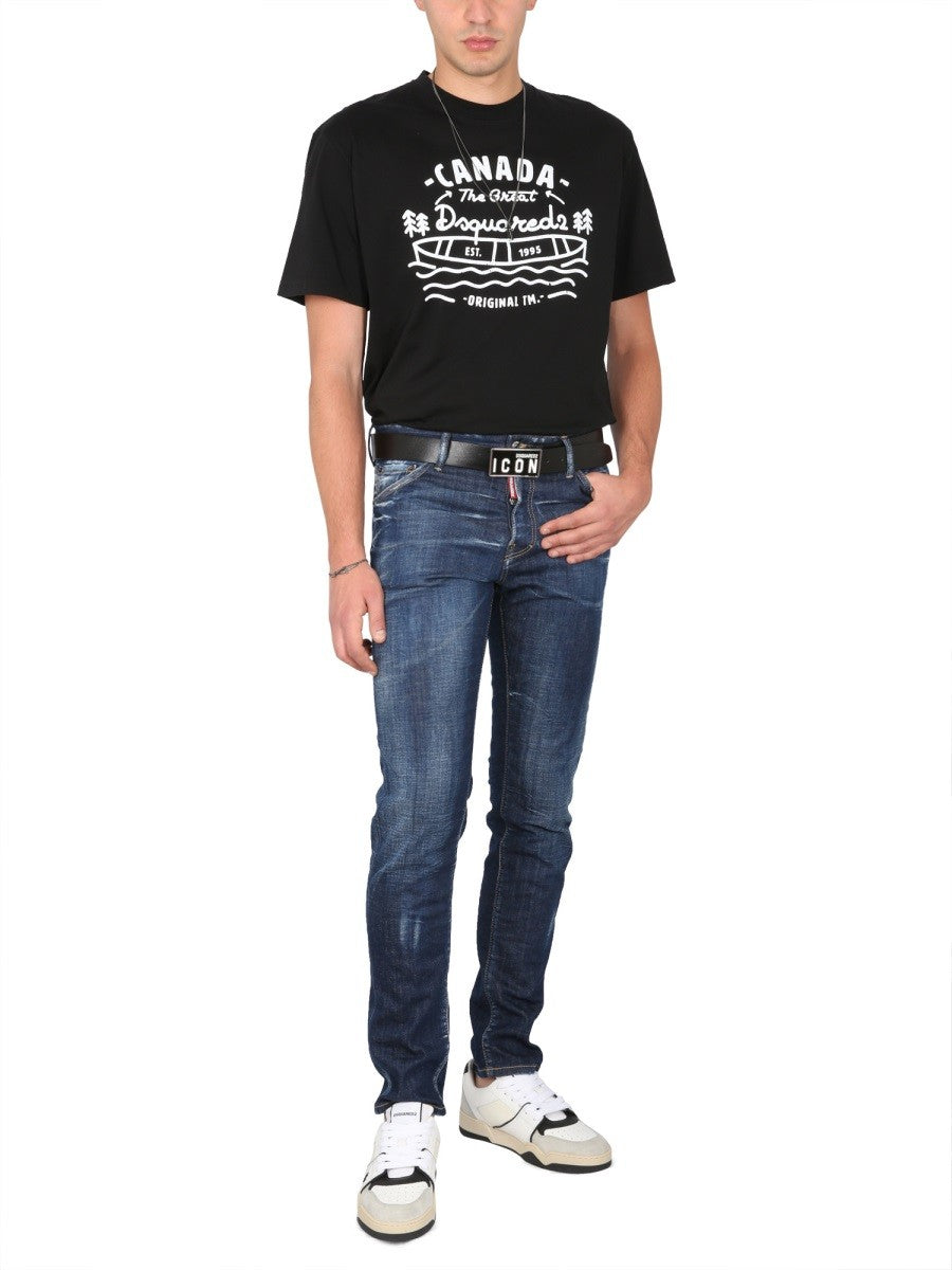 Dsquared2 T-shirt met logoprint Heren – Zwart