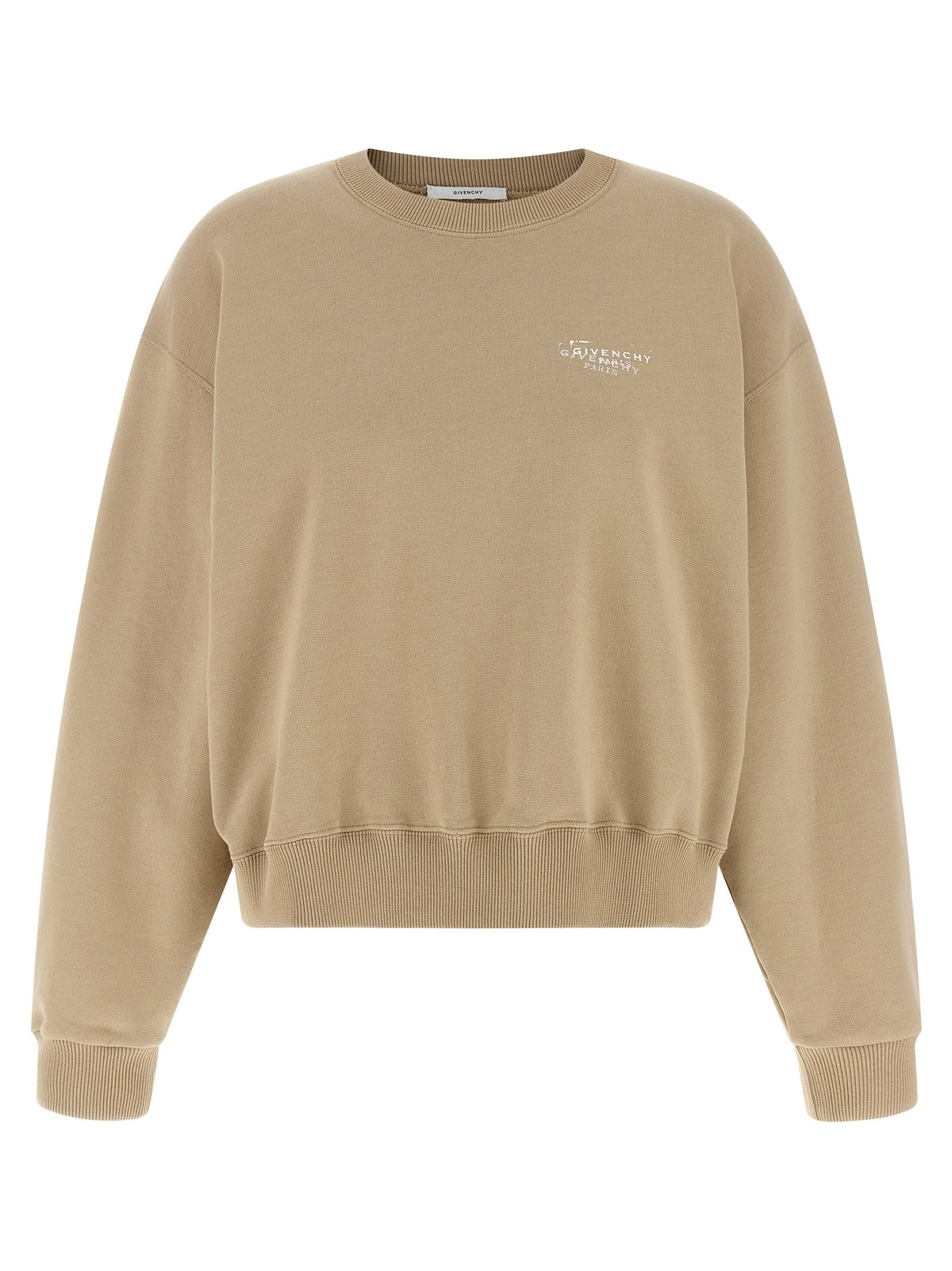Givenchy Katoenen Sweater met stamp-logo – Beige