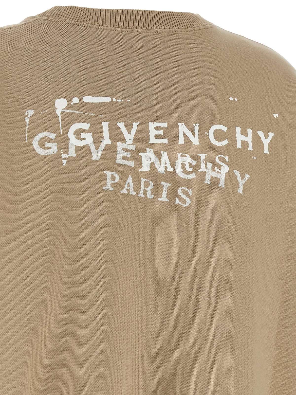 Givenchy Katoenen Sweater met stamp-logo – Beige