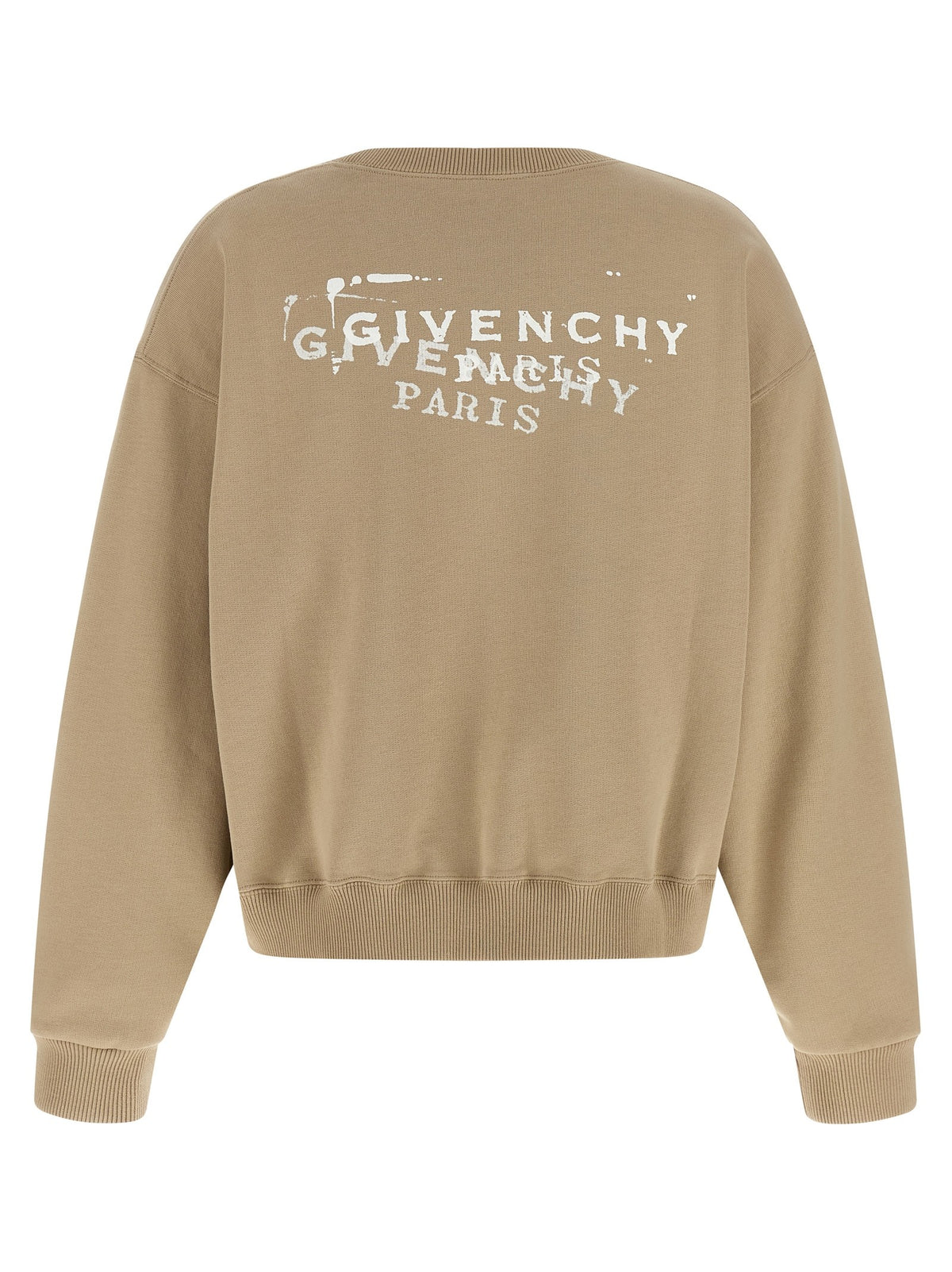 Givenchy Katoenen Sweater met stamp-logo – Beige