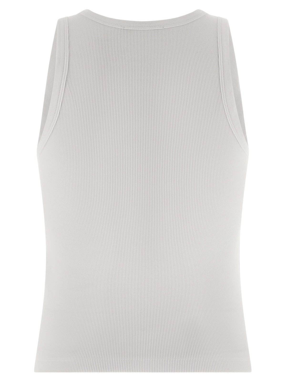 Givenchy Geribde Top met logoprint – Wit