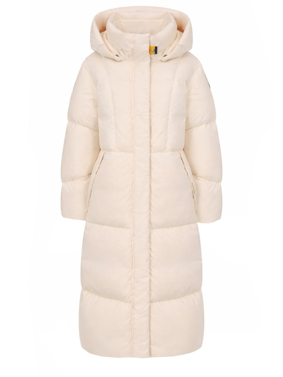 Parajumpers Lange pufferjas – Ivoor