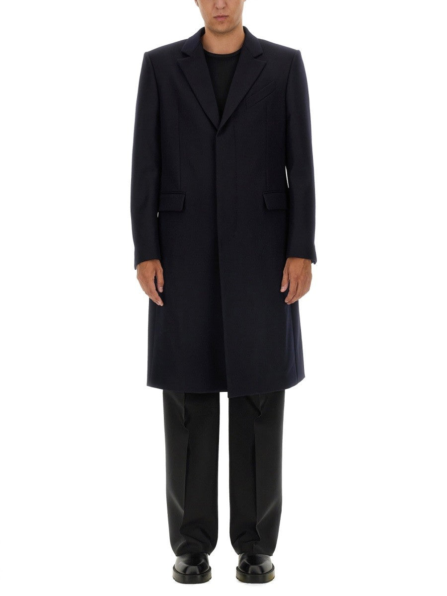 Givenchy Lange Jas van scheerwol – Marineblauw