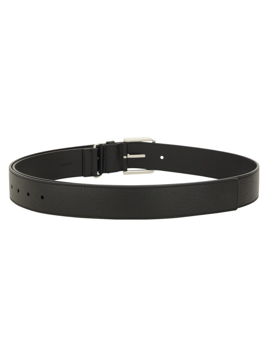 Givenchy Lange Leren Riem – Zwart