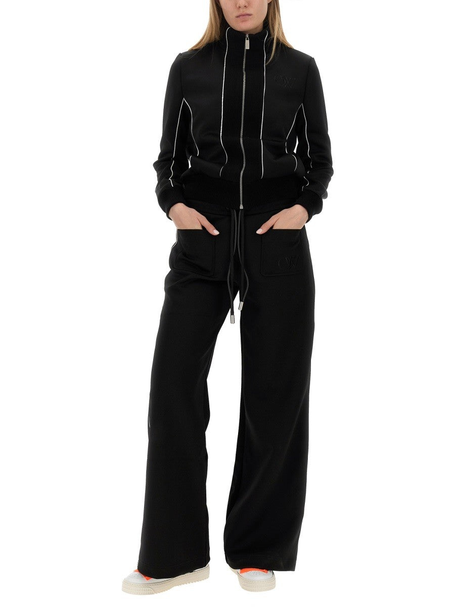 Off-White Loose Fit Broek – Zwart