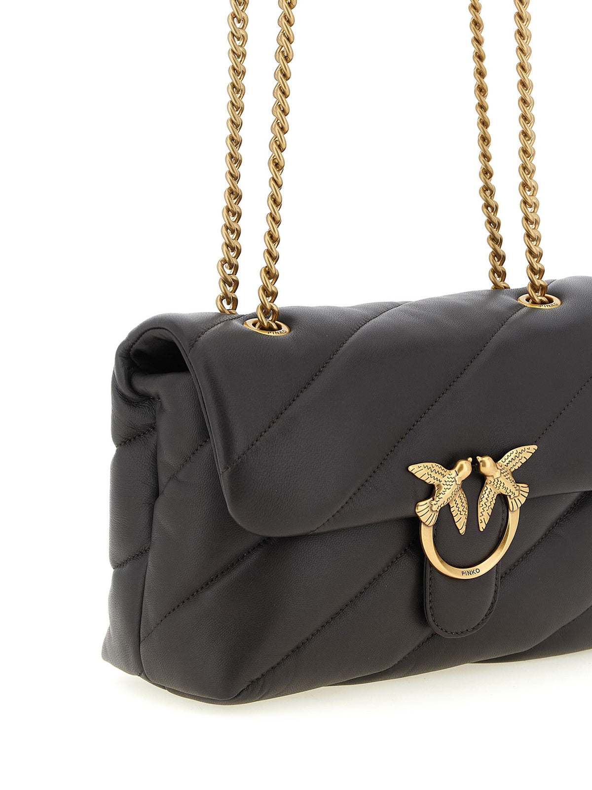 Pinko Love Puff Crossbodytas – Donkerbruin