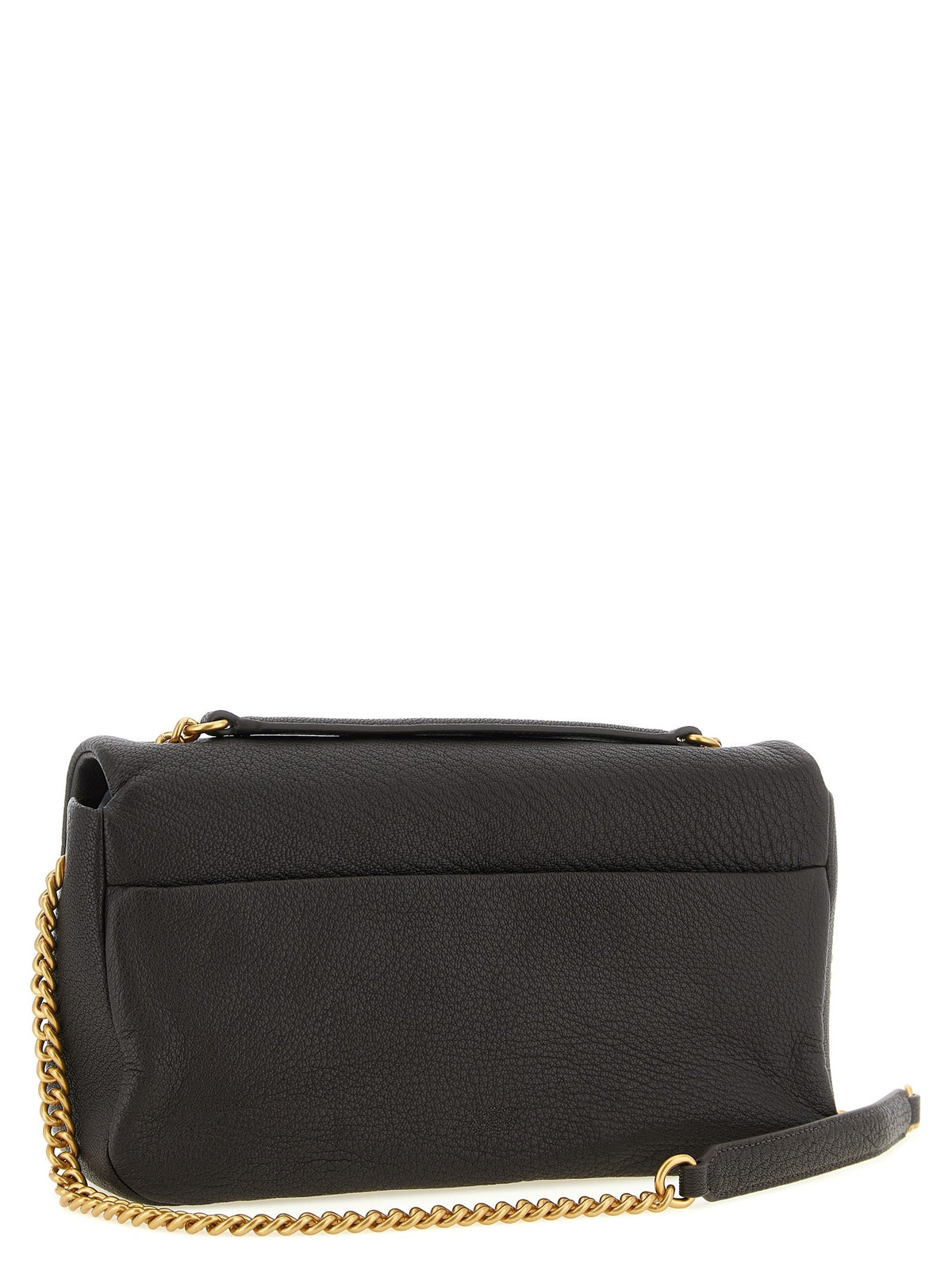 Pinko Schoudertas met Love Birds-gesp – Donkerbruin