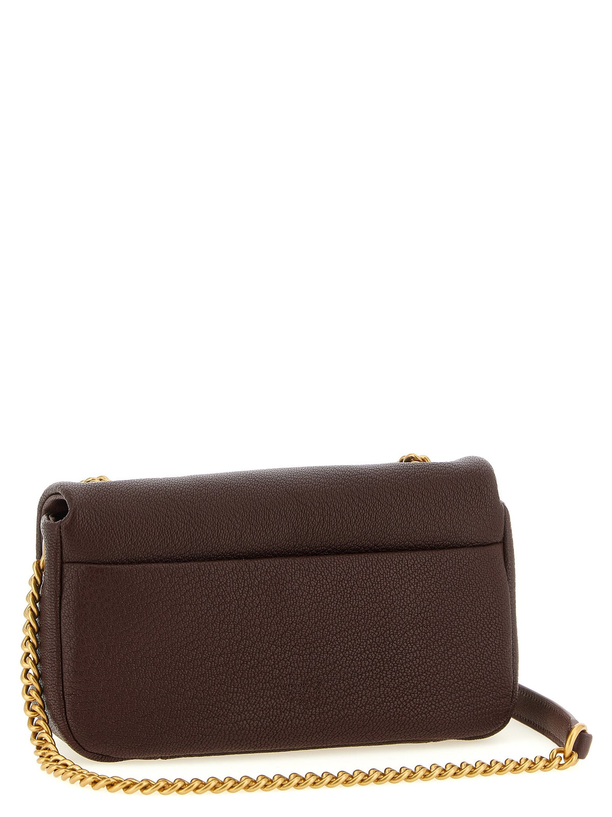 Pinko Schoudertas met Love Birds-gesp – Donkerbruin