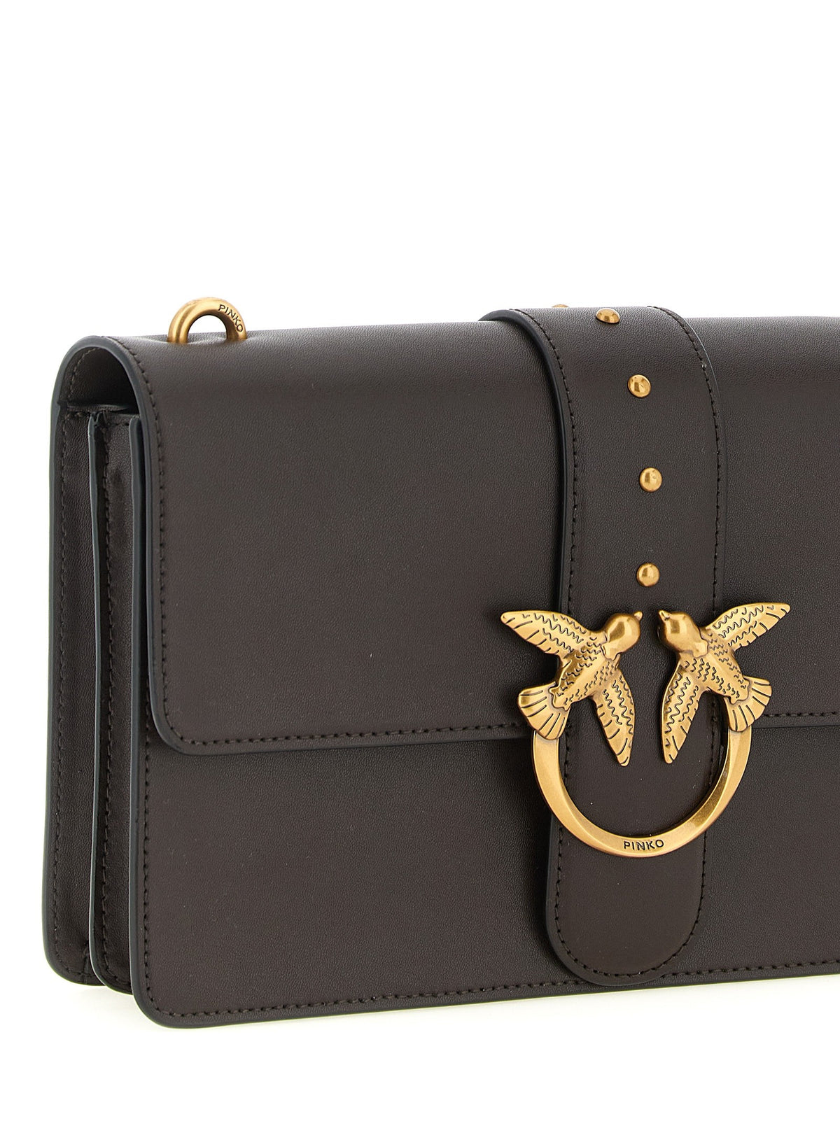Pinko Love One Classic Crossbodytas – Donkerbruin