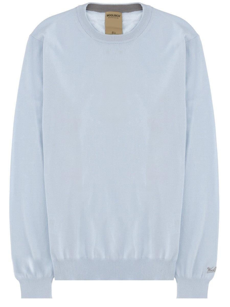 Woolrich Katoenen Trui – Lichtblauw
