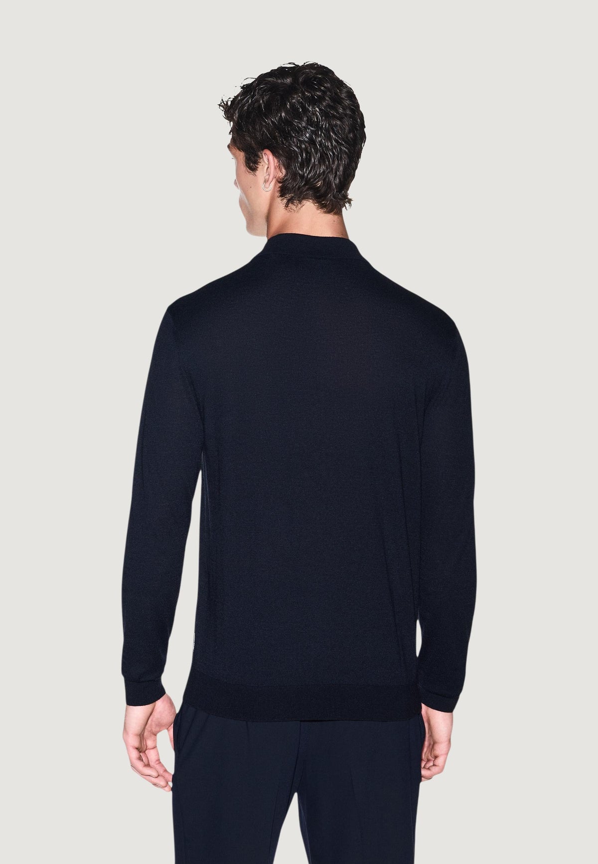 Armani Exchange Trui met Lyocell – Marineblauw