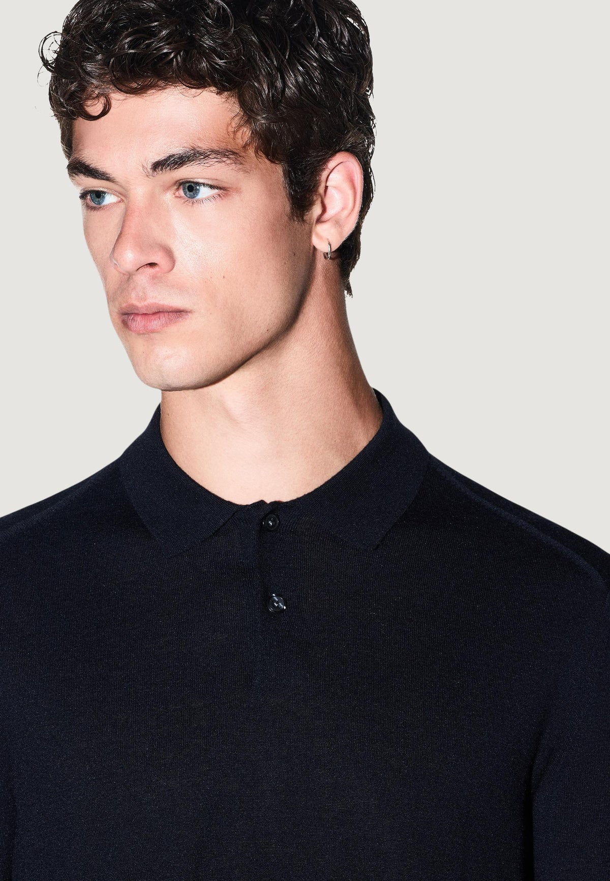 Armani Exchange Trui met Lyocell – Marineblauw