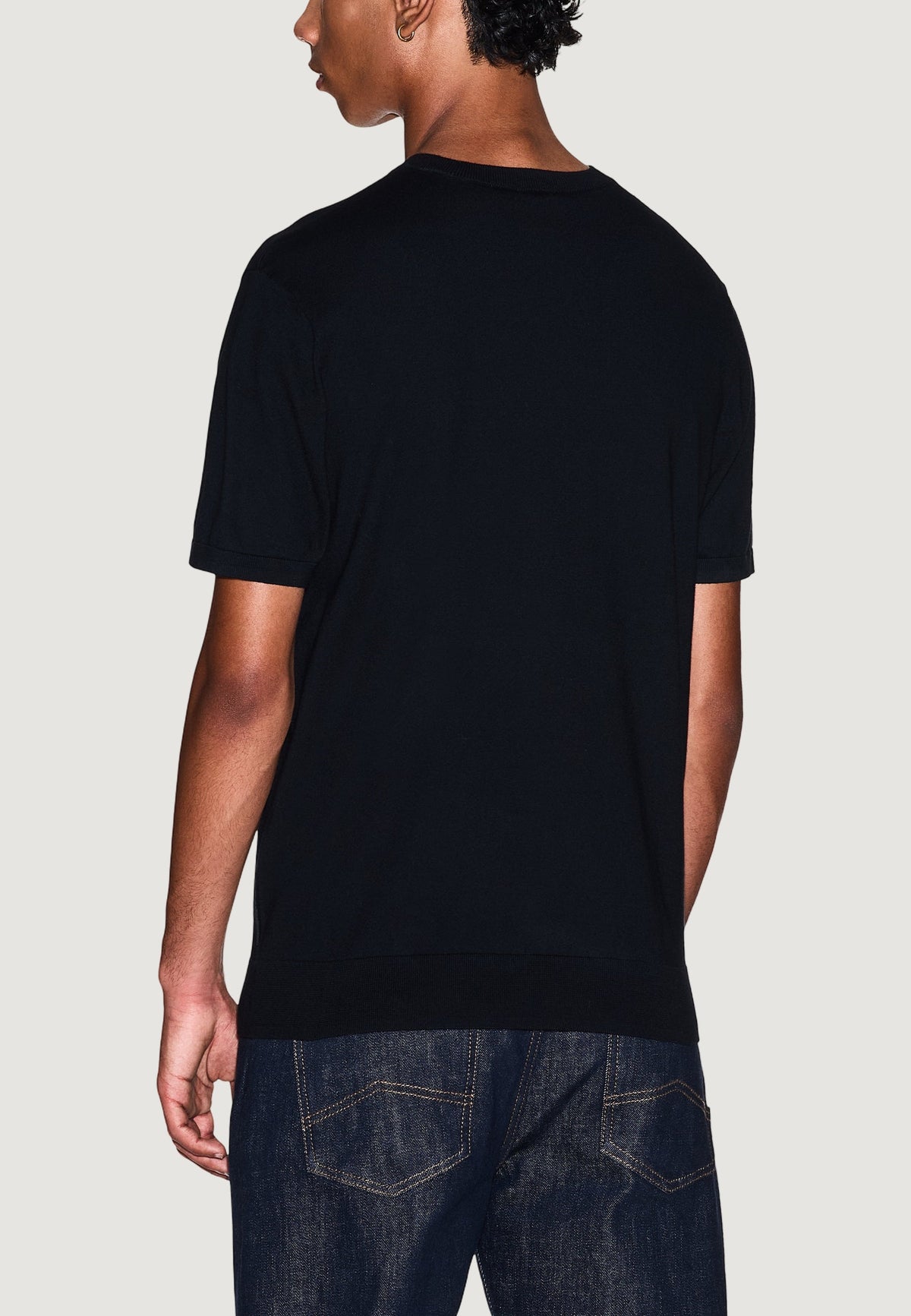 Armani Exchange T-shirt met Korte Mouwen Heren – Zwart