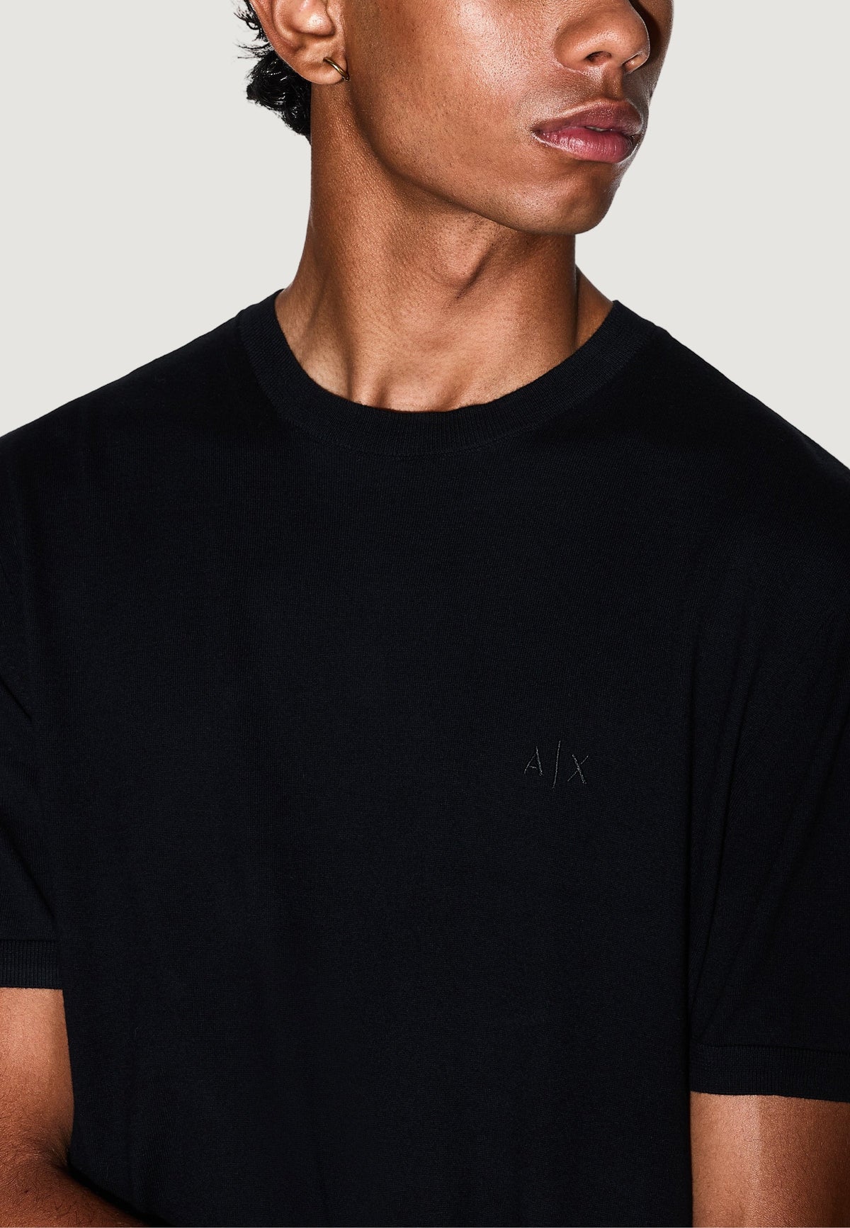 Armani Exchange T-shirt met Korte Mouwen Heren – Zwart