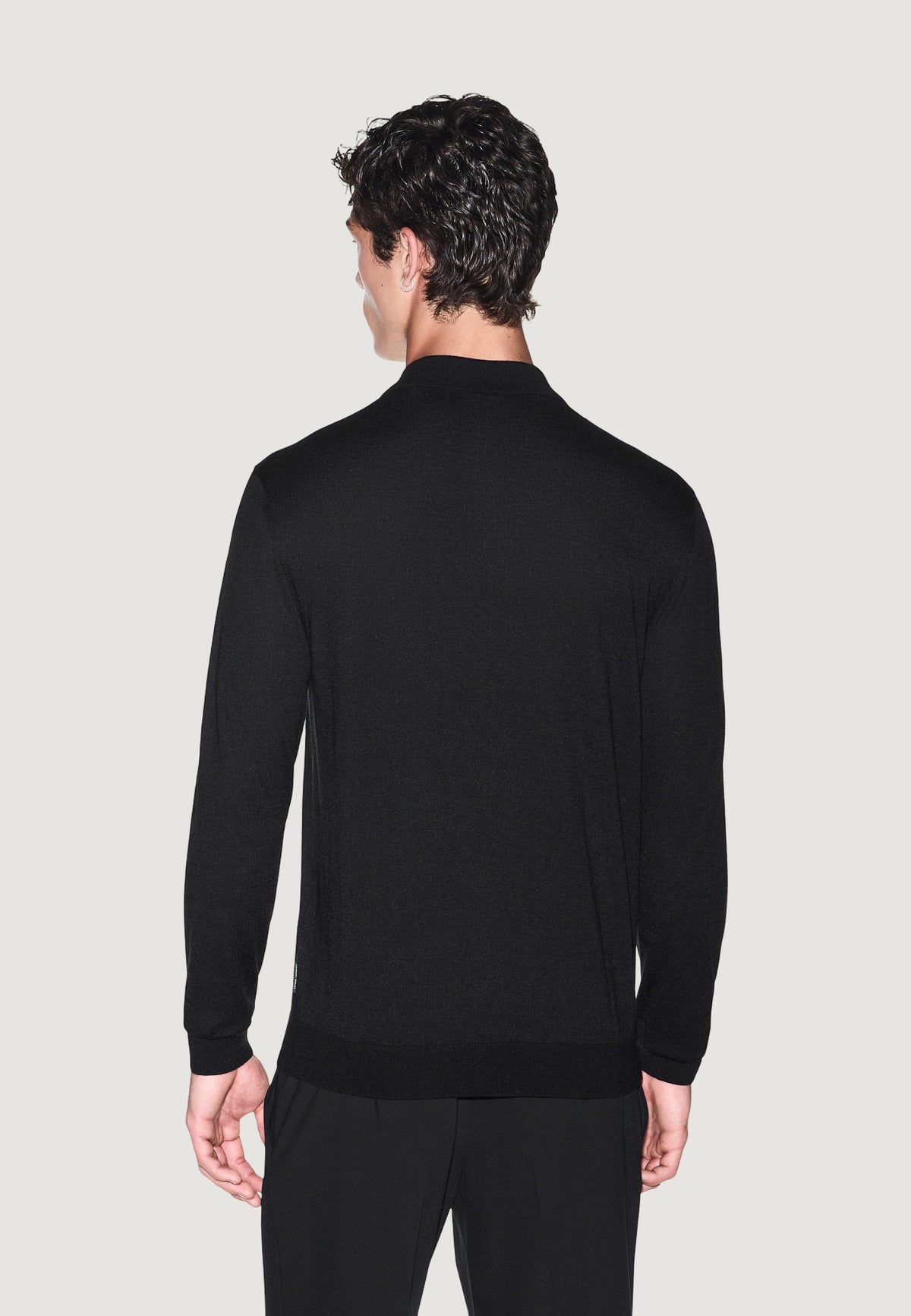 Armani Exchange Trui met Lyocell – Zwart
