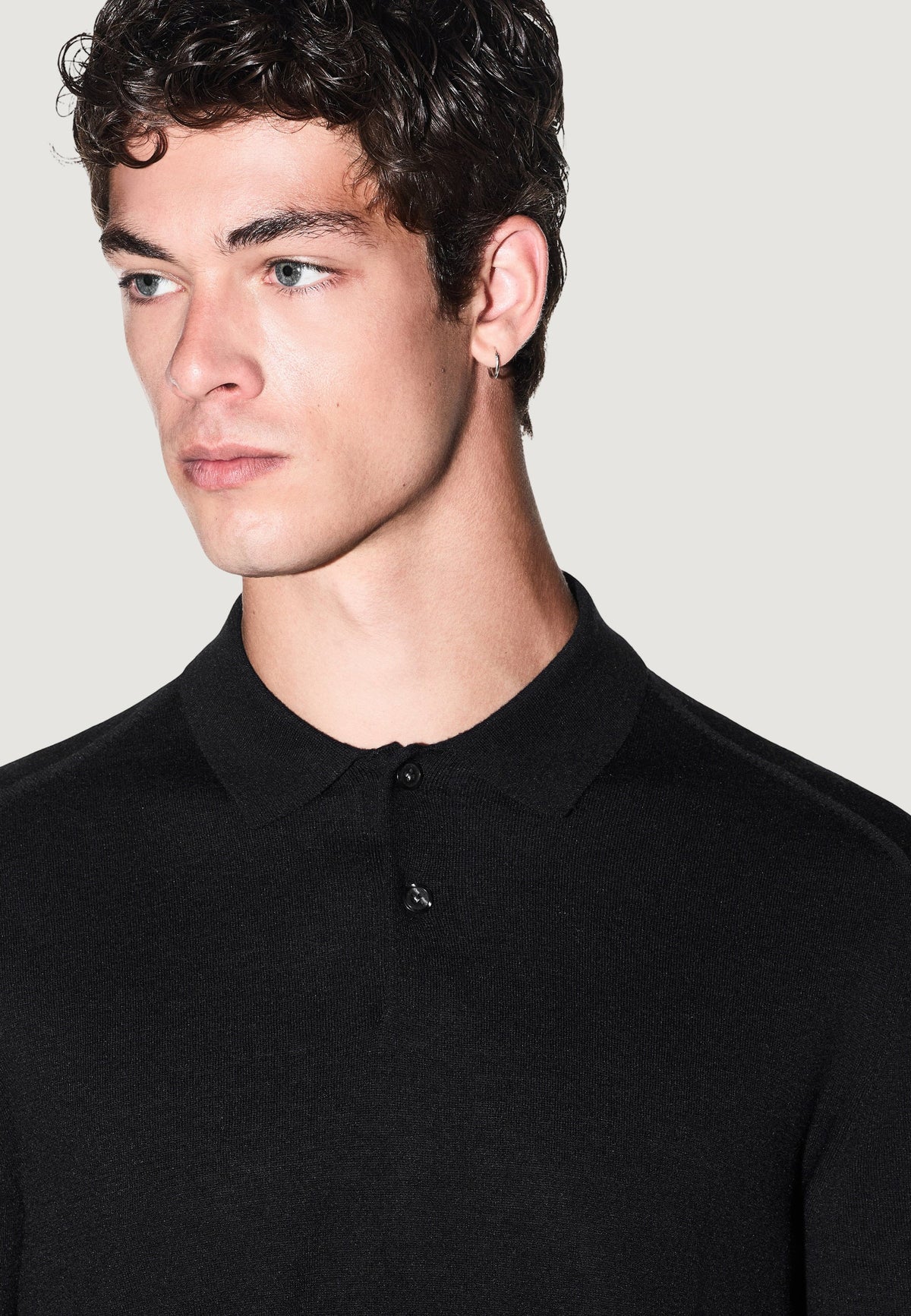 Armani Exchange Trui met Lyocell – Zwart