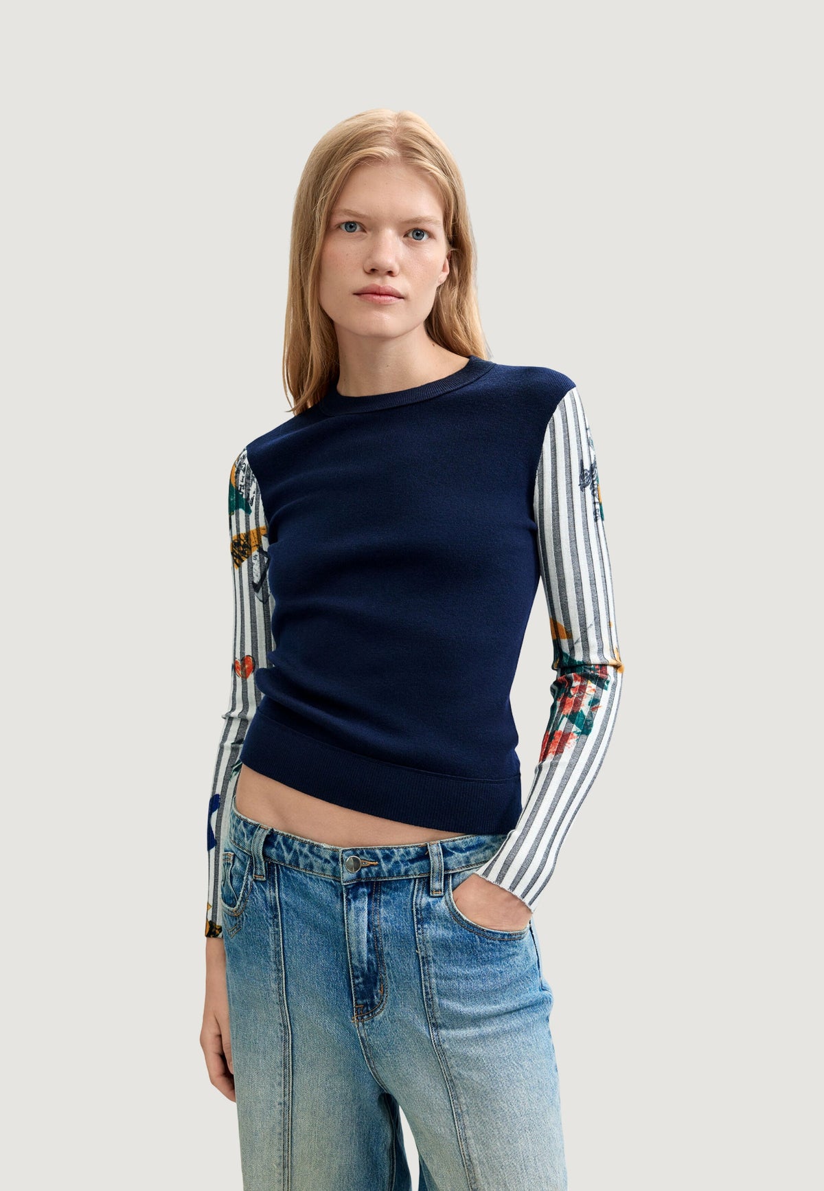 Desigual Marino Trui – Marineblauw